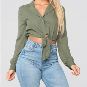 BNWT Fashion Nova Tie It Up Top